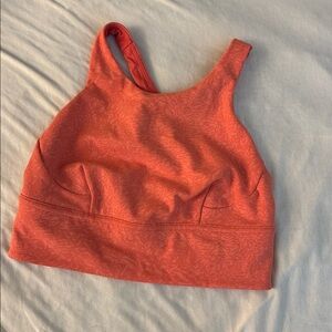 Lululemon Orange Patterned Tank Top